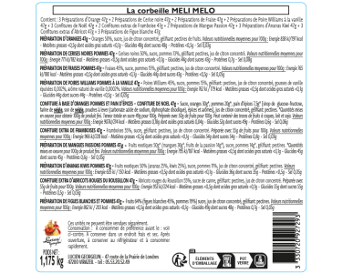 Corbeille Méli Mélo de confitures