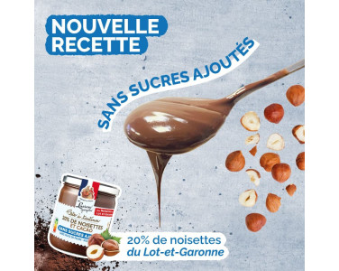 Pâte à tartiner sans sucres ajoutés | Lucien Georgelin