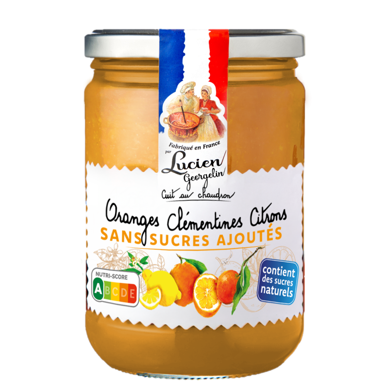 Préparation 3 agrumes sans sucre ajouté 600g