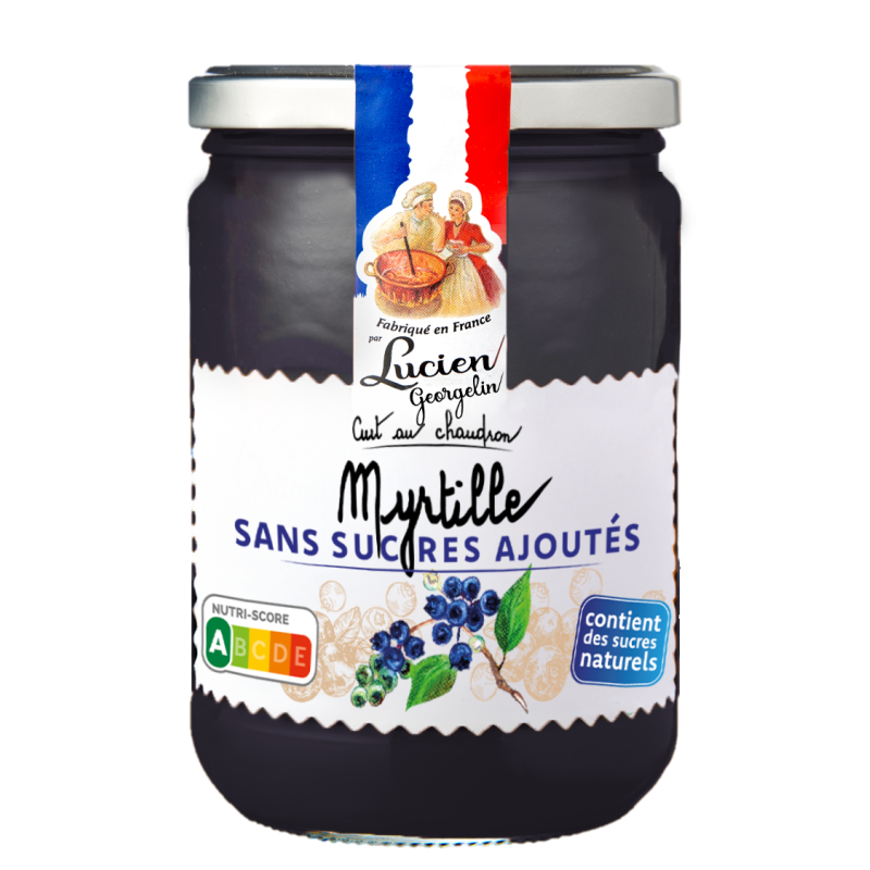 Préparation de myrtille sans sucre ajouté 600g