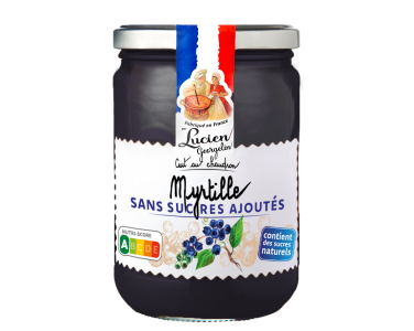 Préparation de myrtille sans sucre ajouté 600g | Lucien Georgelin