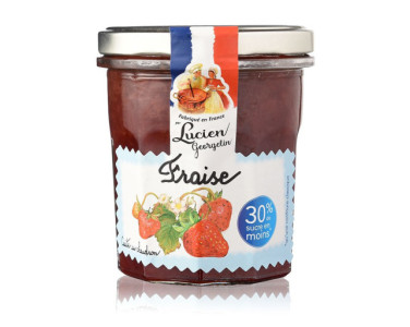 Light, gourmet strawberry jam - 320g - Lucien Georgelin