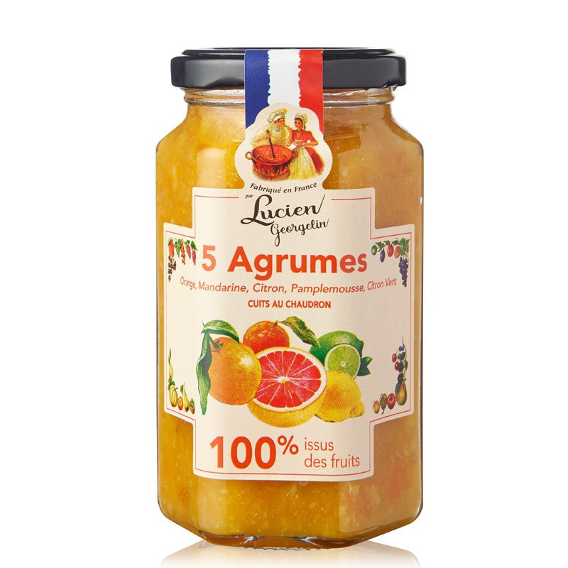 SPÉCIALITÉ DE 5 AGRUMES 100% ISSUE DES FRUITS - 300G - Lucien Georgelin