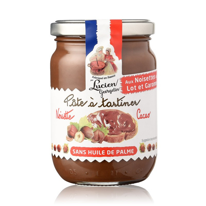 Lot-et-Garonne and cocoa hazelnut spread - 280g - Lucien Georgelin