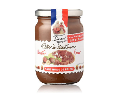 PÂTE À TARTINER AUX NOISETTES DU LOT-ET-GARONNE ET CACAO - 280G - Lucien Georgelin