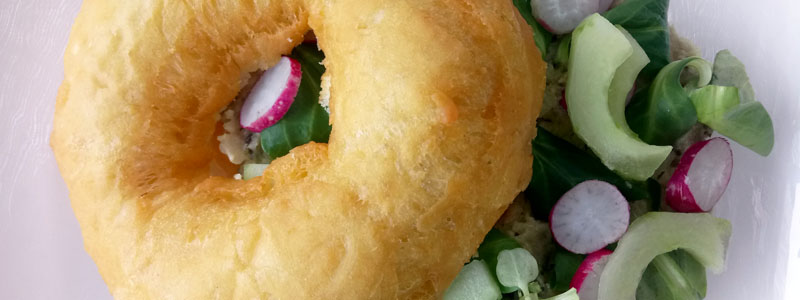 Donuts artichaut et basilic