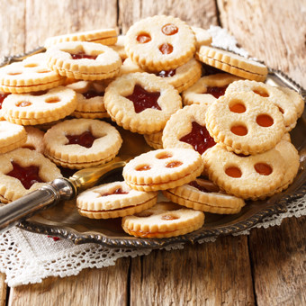 Sablés de Noël à la préparation de fruits