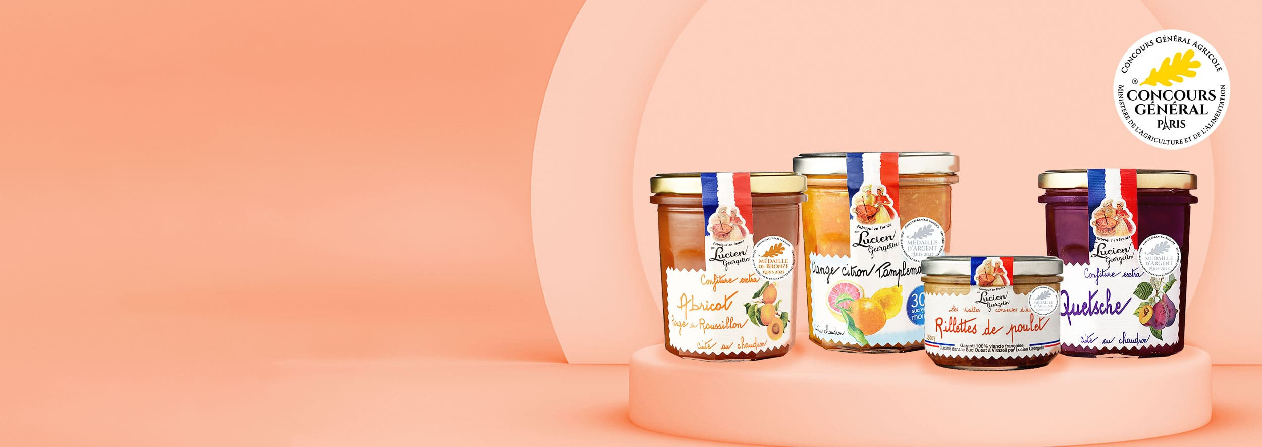 4 recettes gourmandes Lucien Georgelin ont été primées au CGA 2025